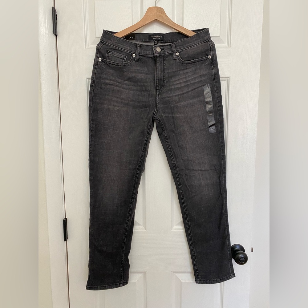 Banana Republic Girlfriend Jeans - Faded Black Wash